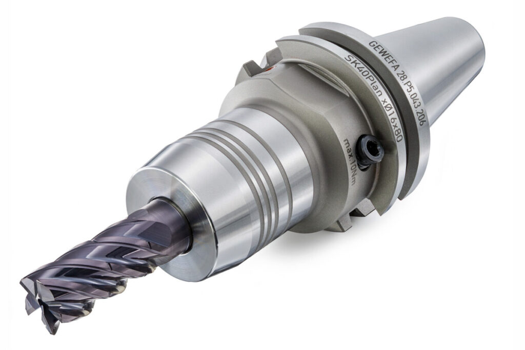 SK40 high precision hydraulic expansion chuck with dual contact interface